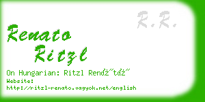 renato ritzl business card